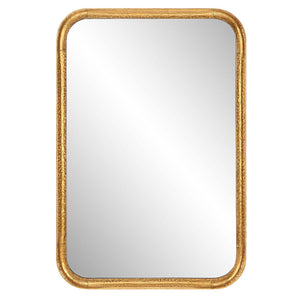 Decor Market Mirror - Lightly Antiqued Gold Leaf With Glaze