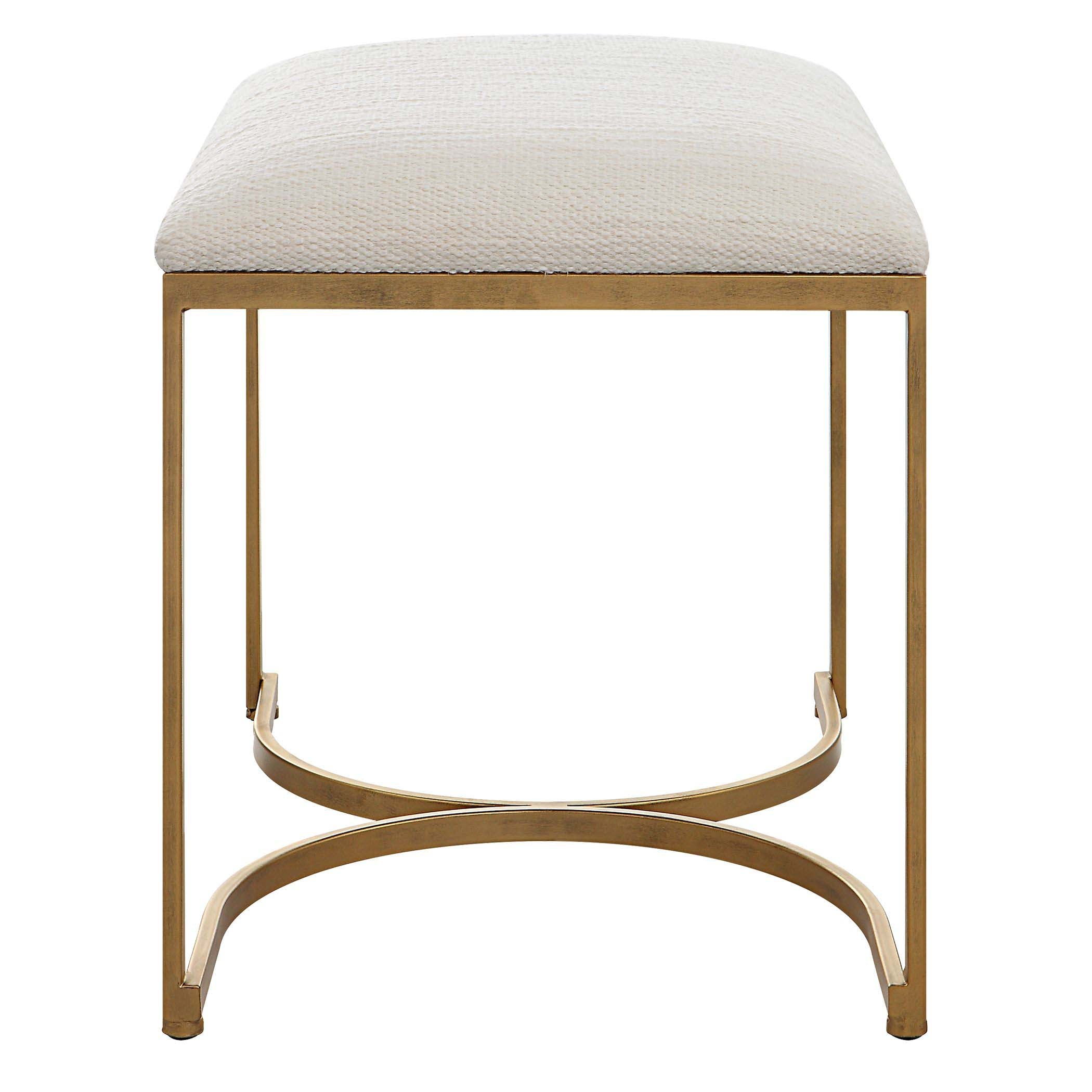 Decor Market Accent Bench - Antique Brushed Brass