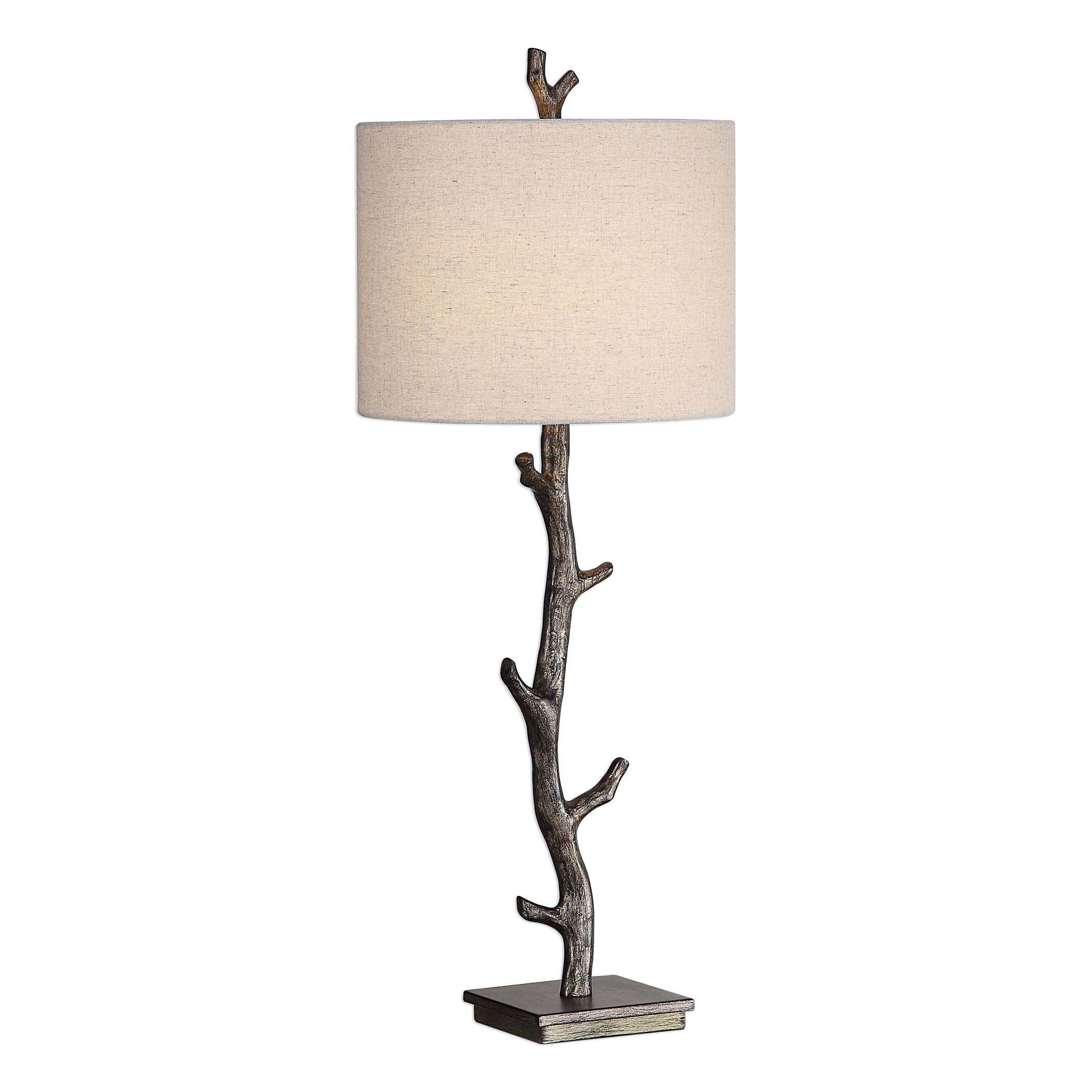 Decor Market Table Lamp Dark Bronze With Silver Undertones