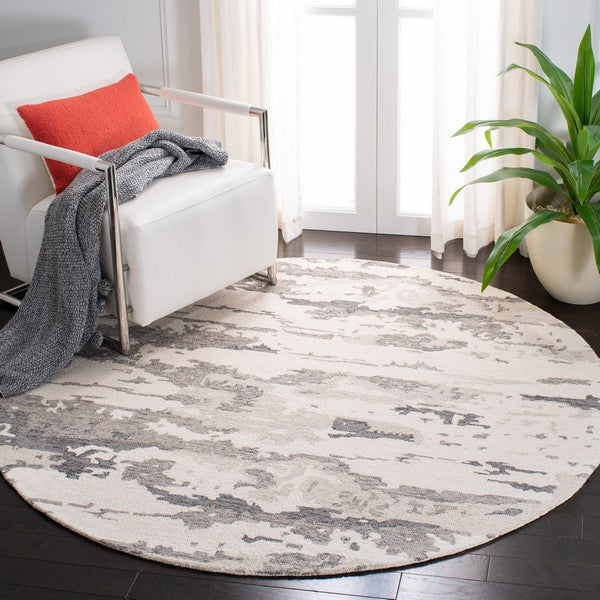 Safavieh Abstract 465 Rug, ABT465 - Charcoal / Ivory