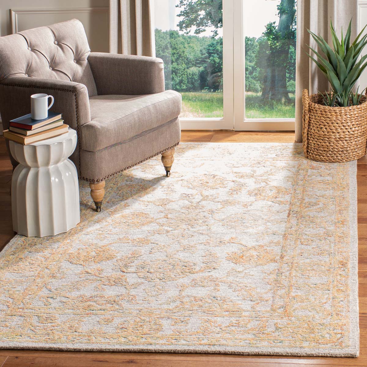 Safavieh Abstract 477 Rug, ABT477 - Beige / Gold