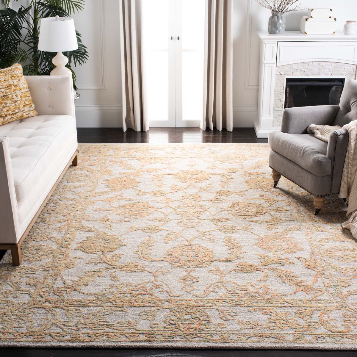 Safavieh Abstract 477 Rug, ABT477 - Beige / Gold