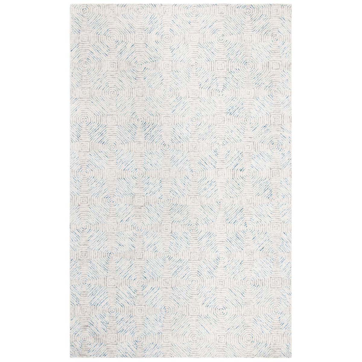 Safavieh Abstract 654 Rug, ABT654 - Ivory / Light Blue