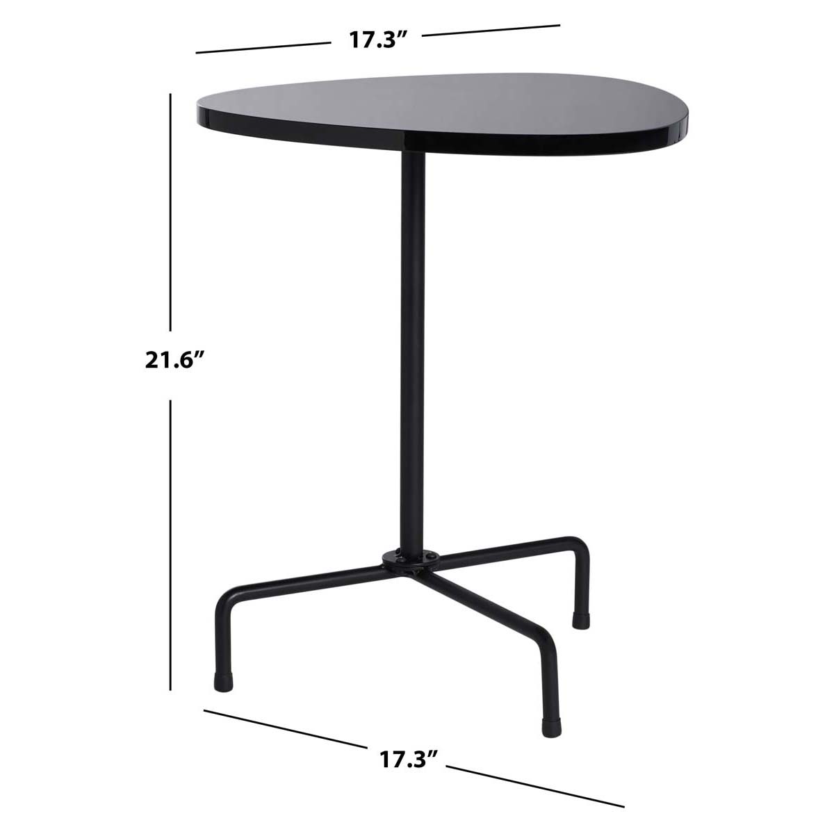 Safavieh Berlin Tripod Side Table , ACC4207 - Black / Black