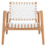 Safavieh Bellona Leather Woven Accent Chair , ACH1004 - White