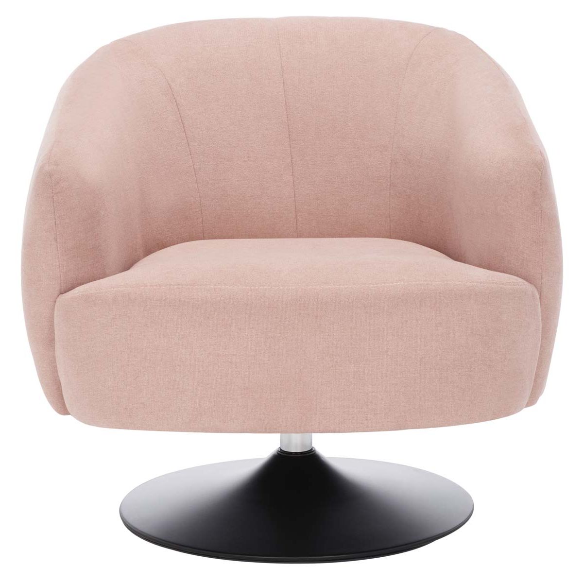 Safavieh Ezro Upholstered Accent Chair , ACH5105 - Blush / Black