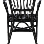 Safavieh Adriana Rattan Accent Chair, ACH6505 - Black (Set of 2)