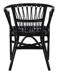 Safavieh Adriana Rattan Accent Chair, ACH6505 - Black (Set of 2)