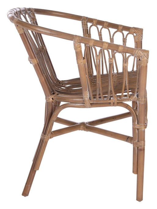 Safavieh Adriana Rattan Accent Chair, ACH6505 - Grey White Wash (Set of 2)