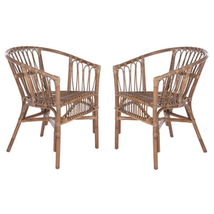 Safavieh Adriana Rattan Accent Chair(Set of 2), ACH6505