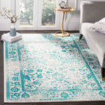 Safavieh Adirondack 109 Rug, Blue, ADR109 - Ivory / Teal