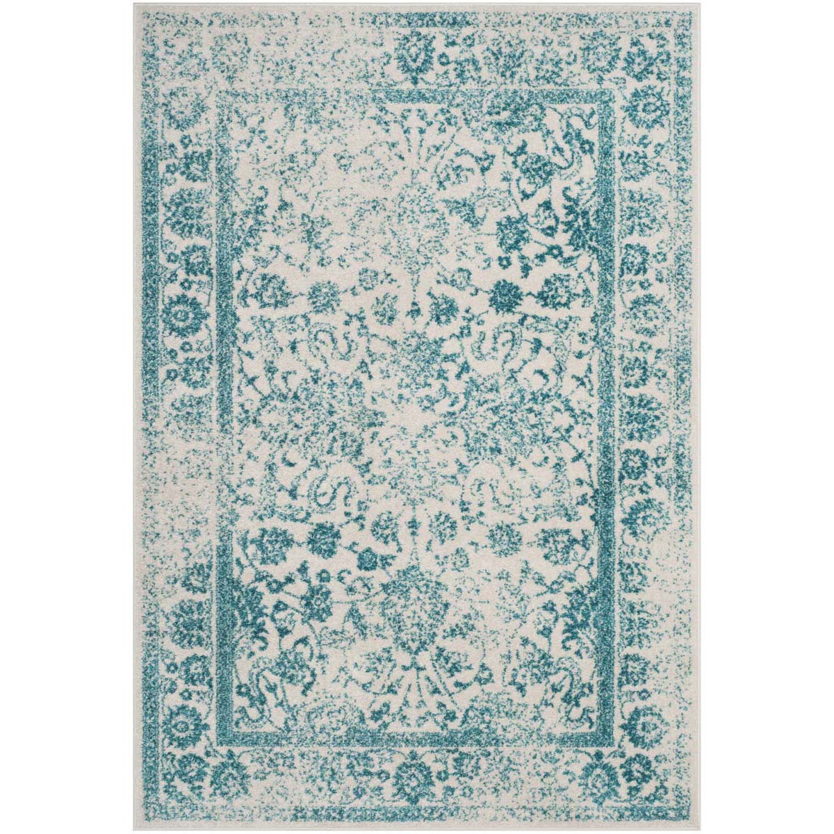 Safavieh Adirondack 109 Rug, Blue, ADR109 - Ivory / Teal
