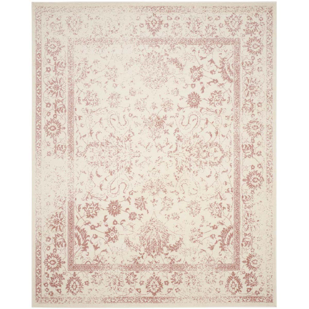 Safavieh Adirondack 109 Rug, White, ADR109 - Ivory / Rose