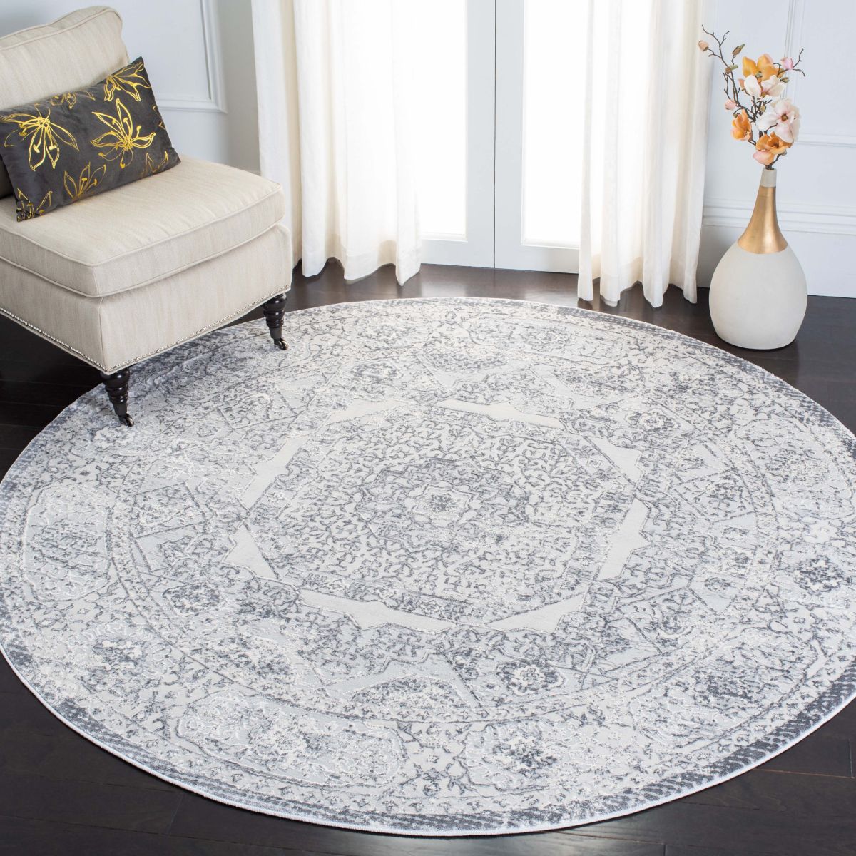 Safavieh Alhambra 629 629 Rug, ALH629 - Dark Grey / Grey