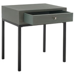 Safavieh Adena End Table With Storage Drawer , AMH6612 - Ash Grey