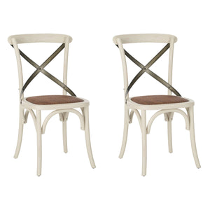 Safavieh Eleanor X Back Side Chair(Set of 2), AMH9501