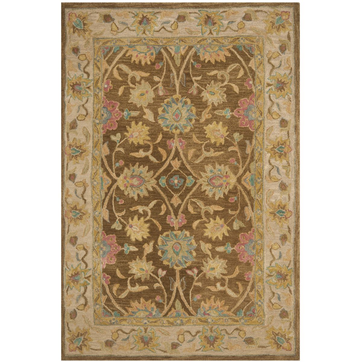 Safavieh Anatolia 80F Rug, AN580F - Brown / Ivory