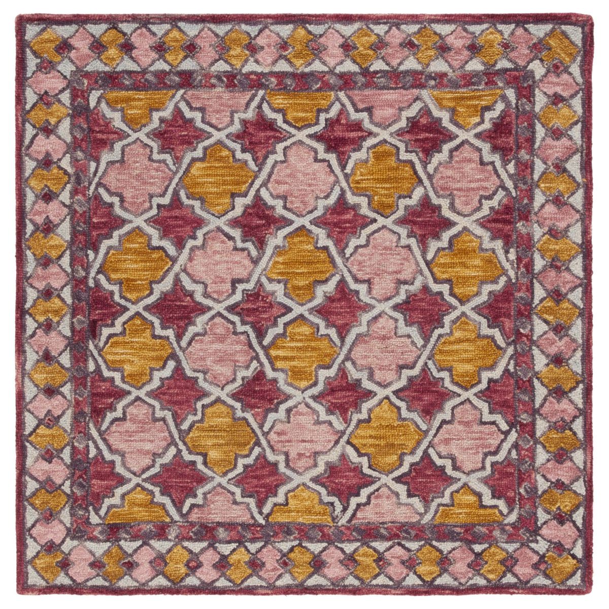 Safavieh Aspen 121 Rug, APN121 - Pink / Yellow