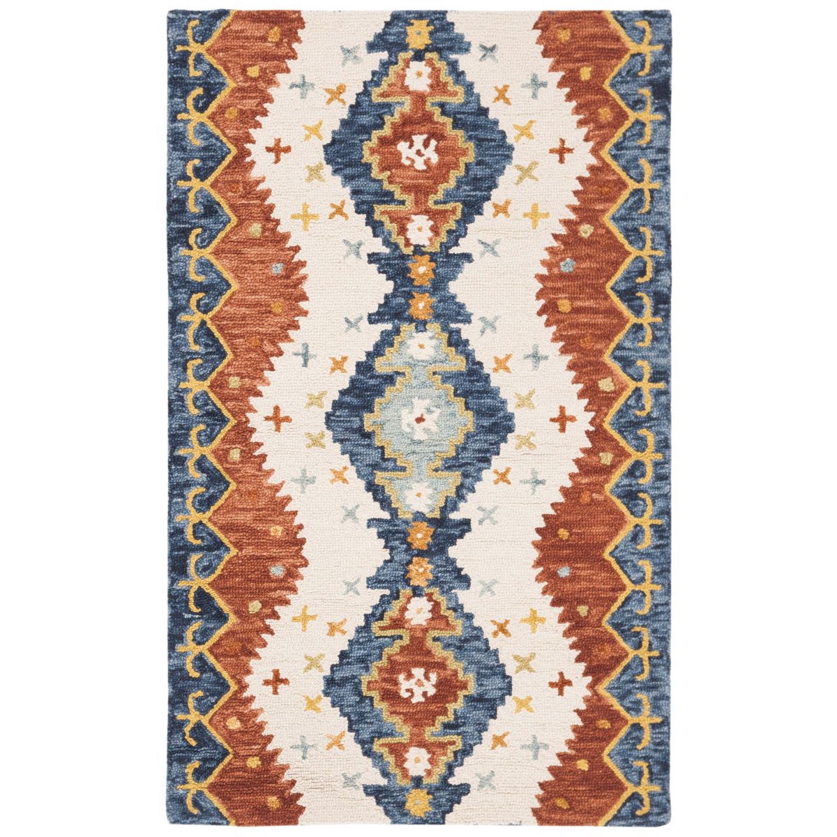 Safavieh Aspen 401 Rug, APN401 - Ivory / Blue