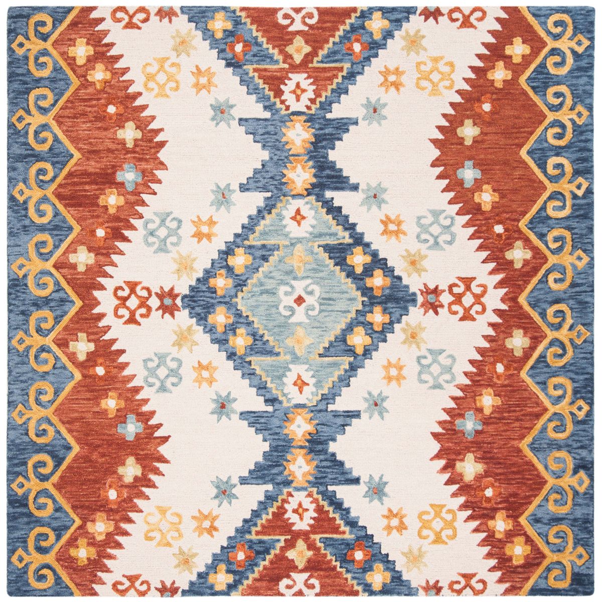 Safavieh Aspen 401 Rug, APN401 - Ivory / Blue