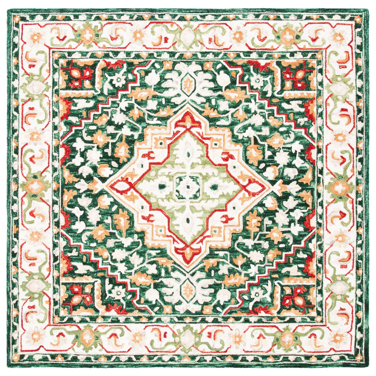 Safavieh Aspen 705 Rug, APN705 - Green / Red