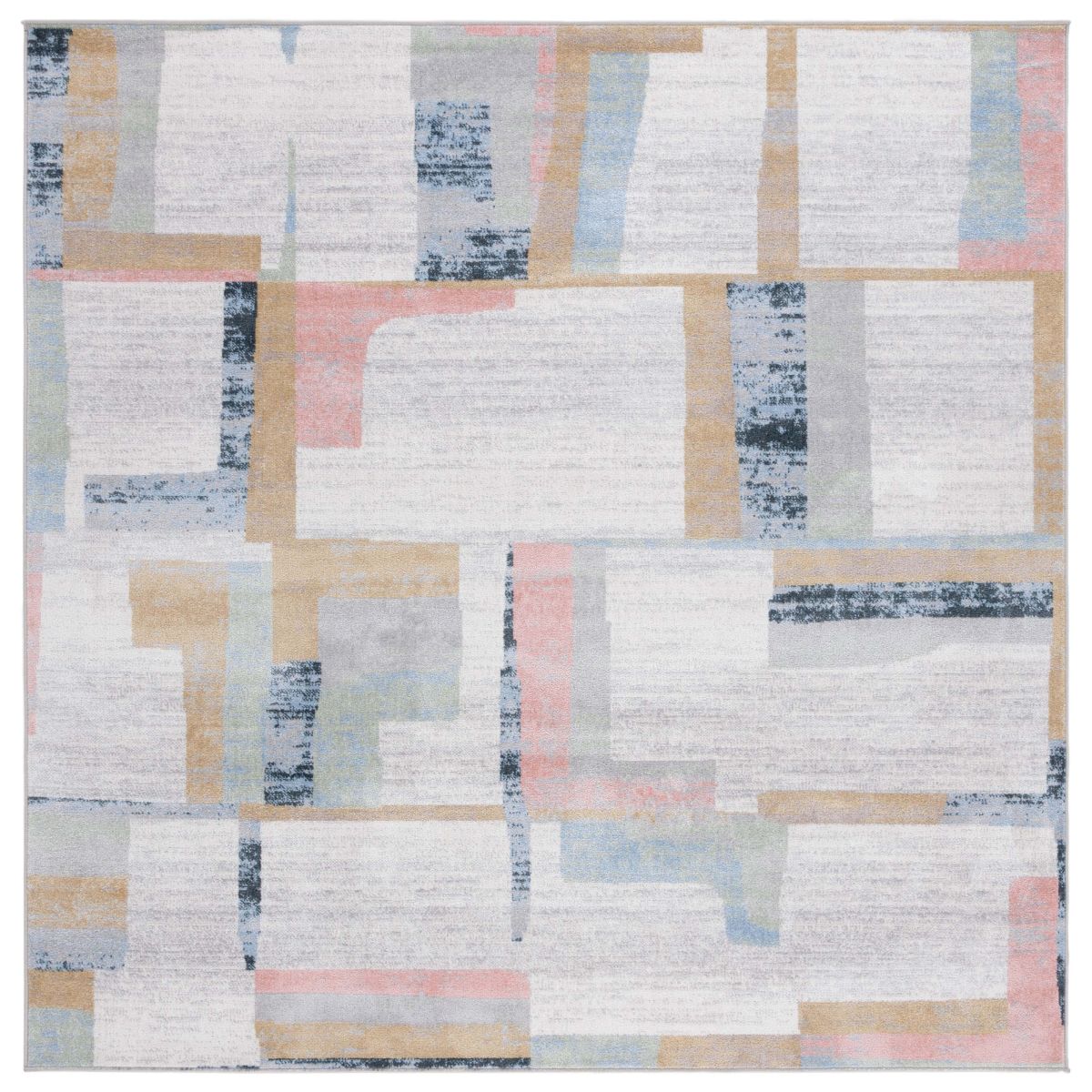Safavieh Bayside 126 Rug, BAY126 - Ivory / Blue Rust