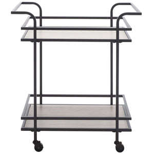 Safavieh Lameris 2 Tier Bar Cart With Handles , BCT8011
