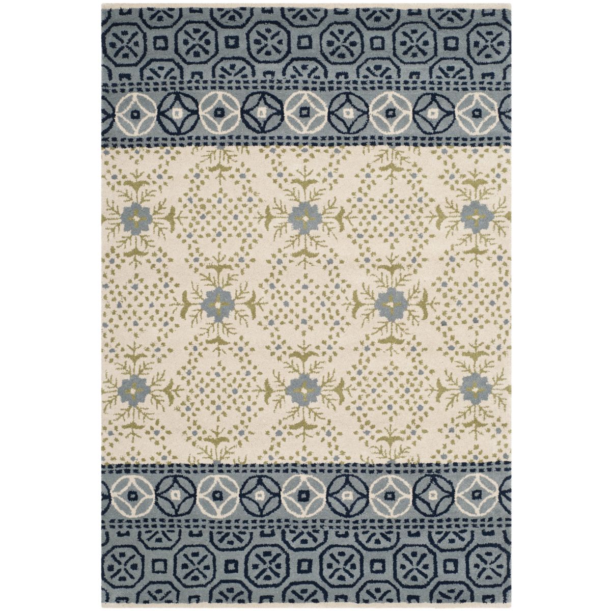 Safavieh Bella 119 Rug, BEL119 - Ivory / Blue