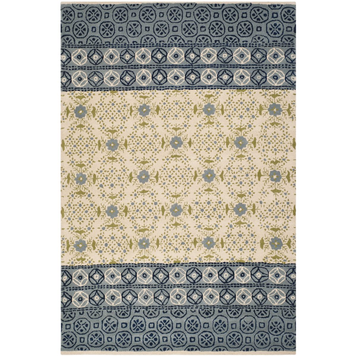 Safavieh Bella 119 Rug, BEL119 - Ivory / Blue