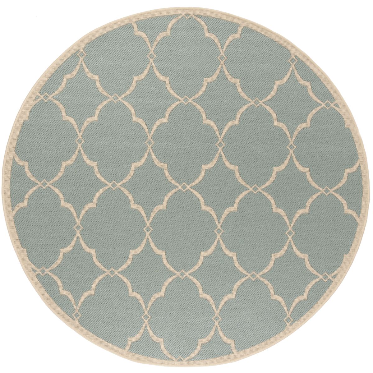 Safavieh Beach House 125 Rug, BHS125 - Aqua / Cream