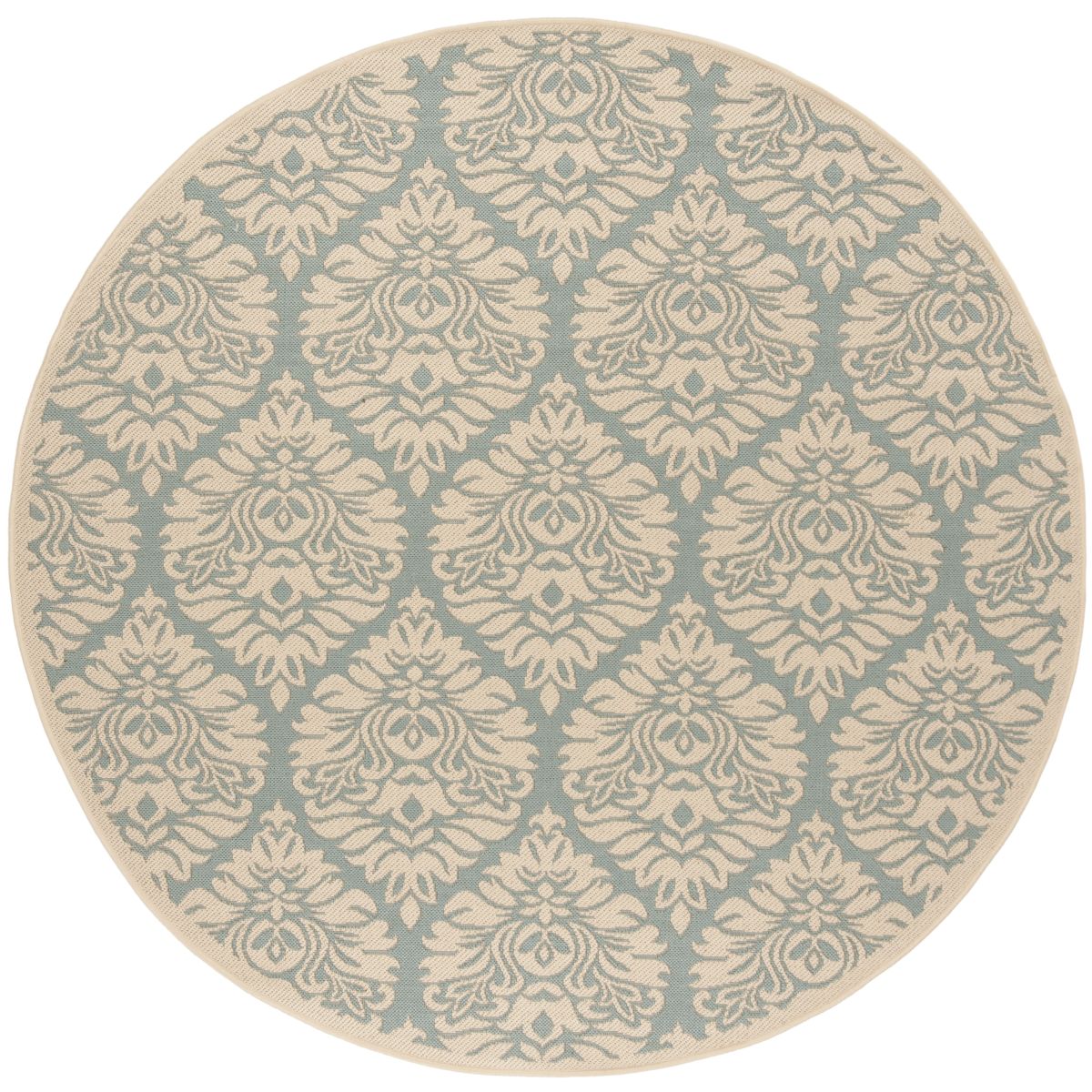 Safavieh Beach House 135 Rug, BHS135 - Aqua / Cream