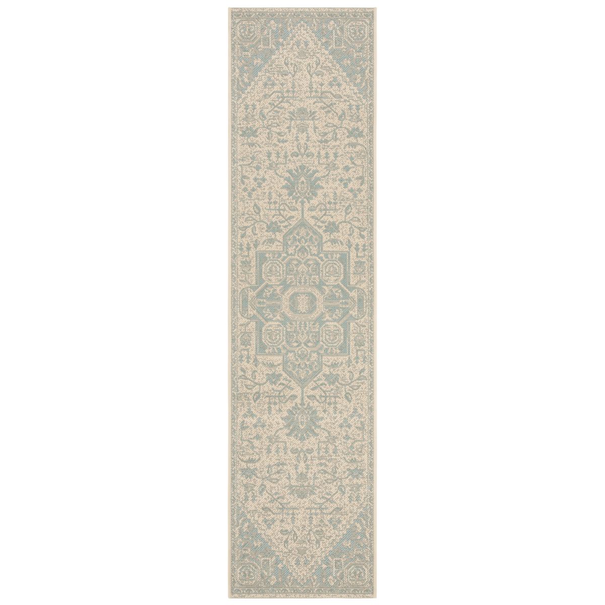 Safavieh Beach House 138 Rug, BHS138 - Aqua / Cream