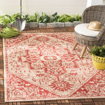 Safavieh Beach House 138 Rug, BHS138 - Red / Creme
