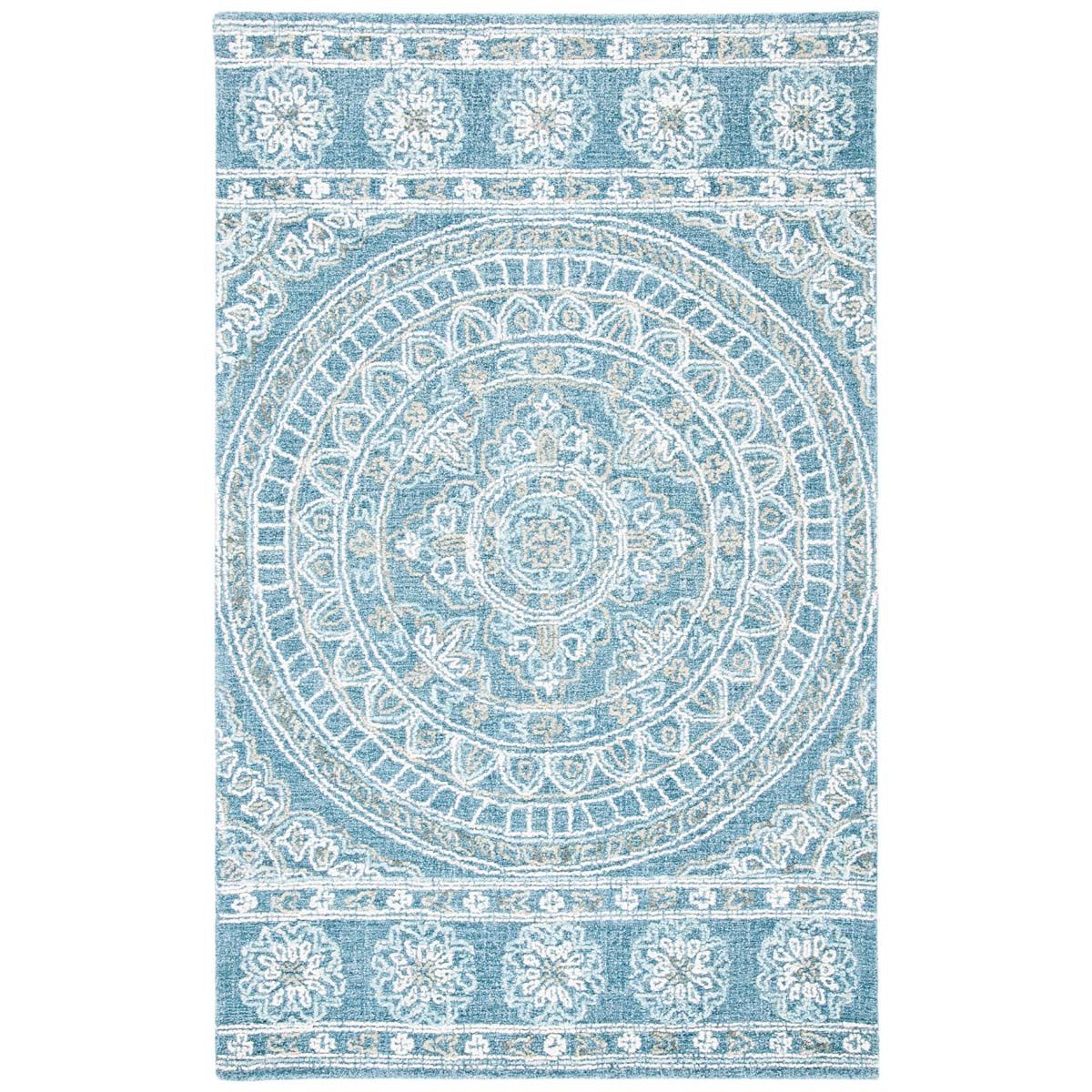 Safavieh Blossom 607 Rug, BLM607 - Blue / Ivory