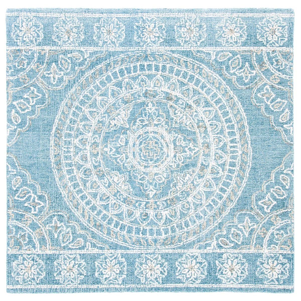 Safavieh Blossom 607 Rug, BLM607 - Blue / Ivory