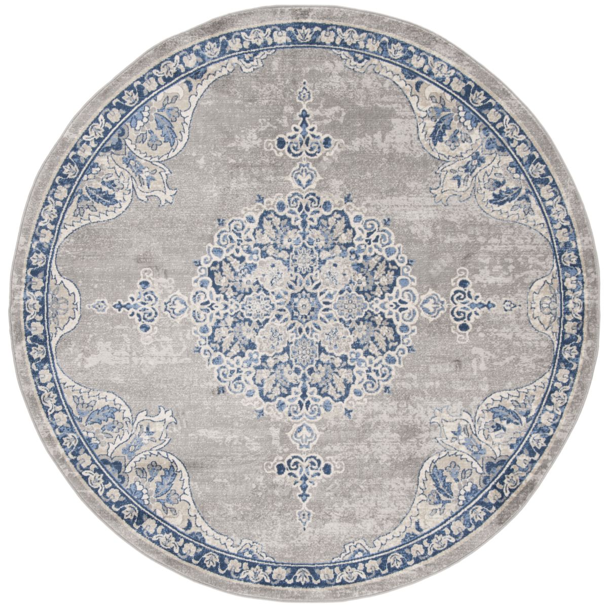 Safavieh Brentwood 867 Rug, Blue, BNT867 - Light Grey / Blue