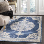 Safavieh Brentwood 867 Rug, Blue, BNT867 - Navy / Light Grey