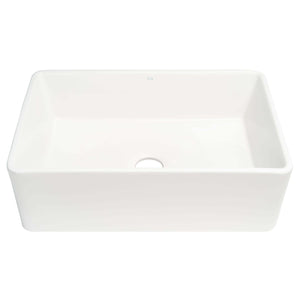 Safavieh Farmhouse Porcelain Ceramic Rect 30In Kitchen Sink , BSK6288