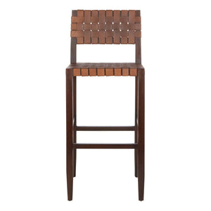 Safavieh Paxton Woven Leather Barstool , BST1002
