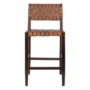 Safavieh Paxton Woven Leather Counter Stool , BST1003