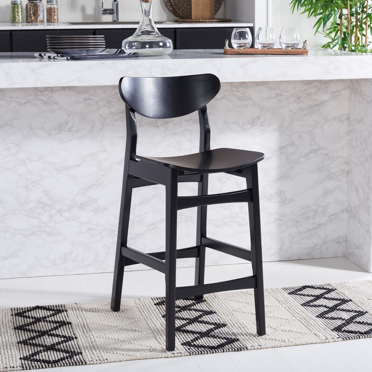 Safavieh Thaxton Counter Stool , BST1501 - Black