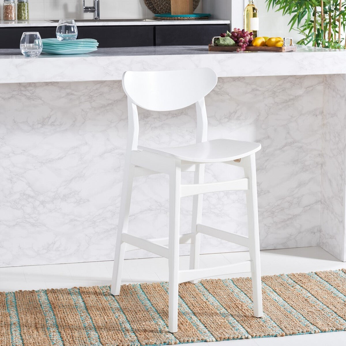 Safavieh Thaxton Counter Stool , BST1501 - White