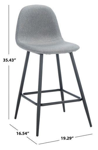 Safavieh Travis Counter Stool , BST2001 - Dark Grey / Black