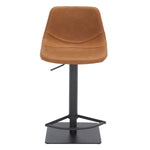 Safavieh Kynlee Gas Lift Barstool , BST3016 - Cognac / Black