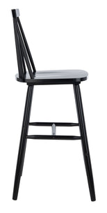 Safavieh Beaufort Bar Stool, BST8500 - Black (Set of 2)