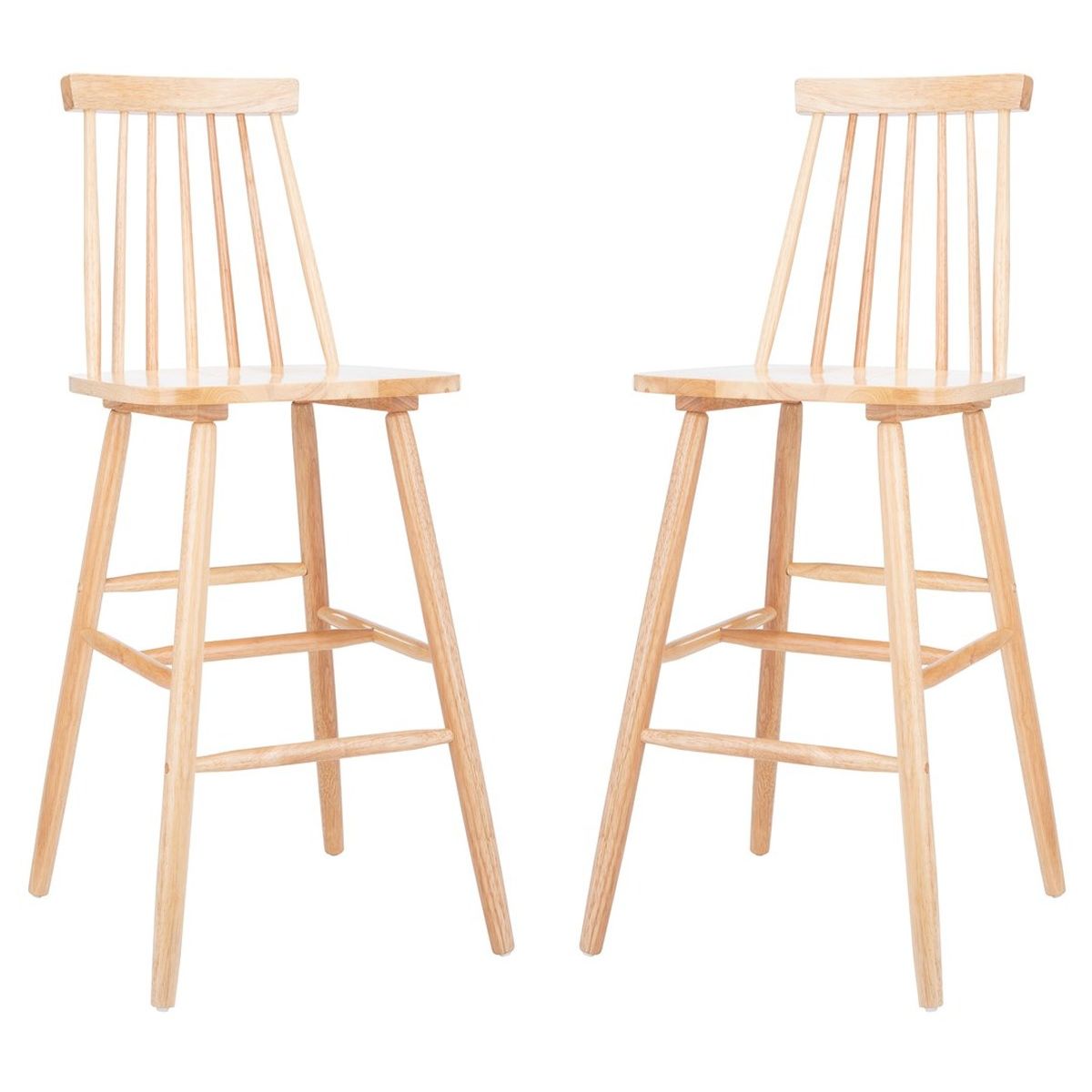 Safavieh Beaufort Bar Stool, BST8500 - Natural (Set of 2)