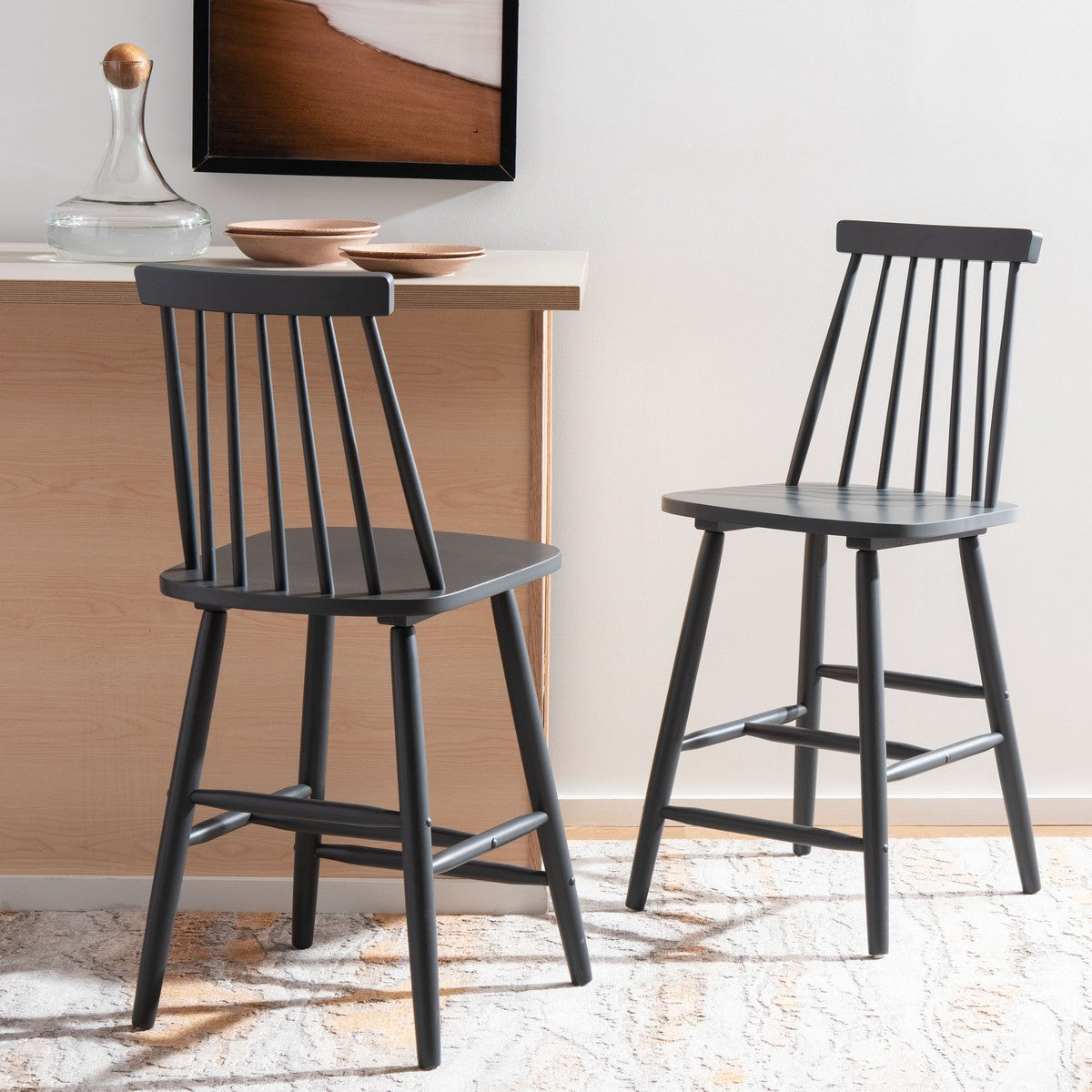 Safavieh Beaufort Counter Stool , BST8501 - Grey (Set of 2)