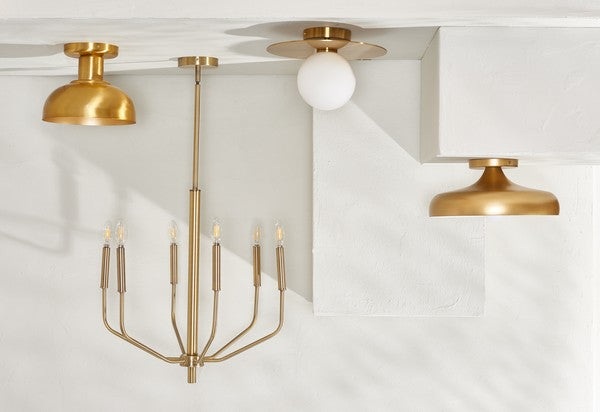 Safavieh Eirene Chandelier , CHA7011 - Antique Brass