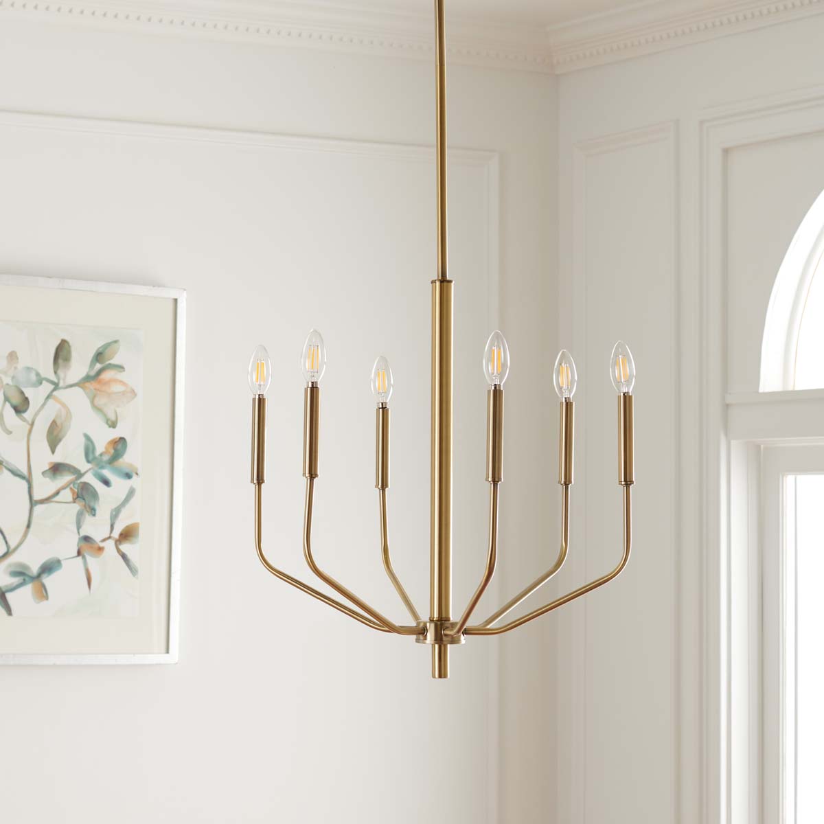 Safavieh Eirene Chandelier , CHA7011 - Antique Brass