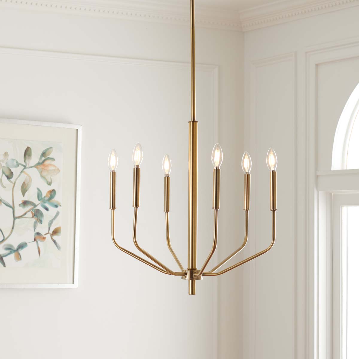 Safavieh Eirene Chandelier , CHA7011 - Antique Brass